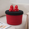 Cartoon cute home desktop sundries storage basket bedroom ornaments cotton rope storage basket with lid - V.I.P Digital Presence