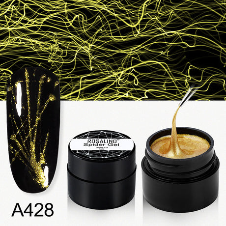 ROSALIND Gel Spider Line For Nails Art Gel Polish UV Colors Painting Gel Nail Polish Spider Gel Lacquer Web Stickers Gel Polish - V.I.P Digital Presence