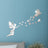 Angelic Flying Mirror Wall Stickers, Fairy Scattering Flowers Acrylic DIY Decorations for Living Room and Dining Room, New Arrival Butterfly and Flower Designs - V.I.P Digital Presence
