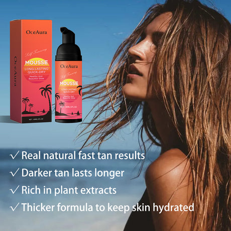 Self Tanning Mousse, Body Black Wheat Skin Hydrating Deep Moisturizing After Sun Repair Cream - V.I.P Digital Presence