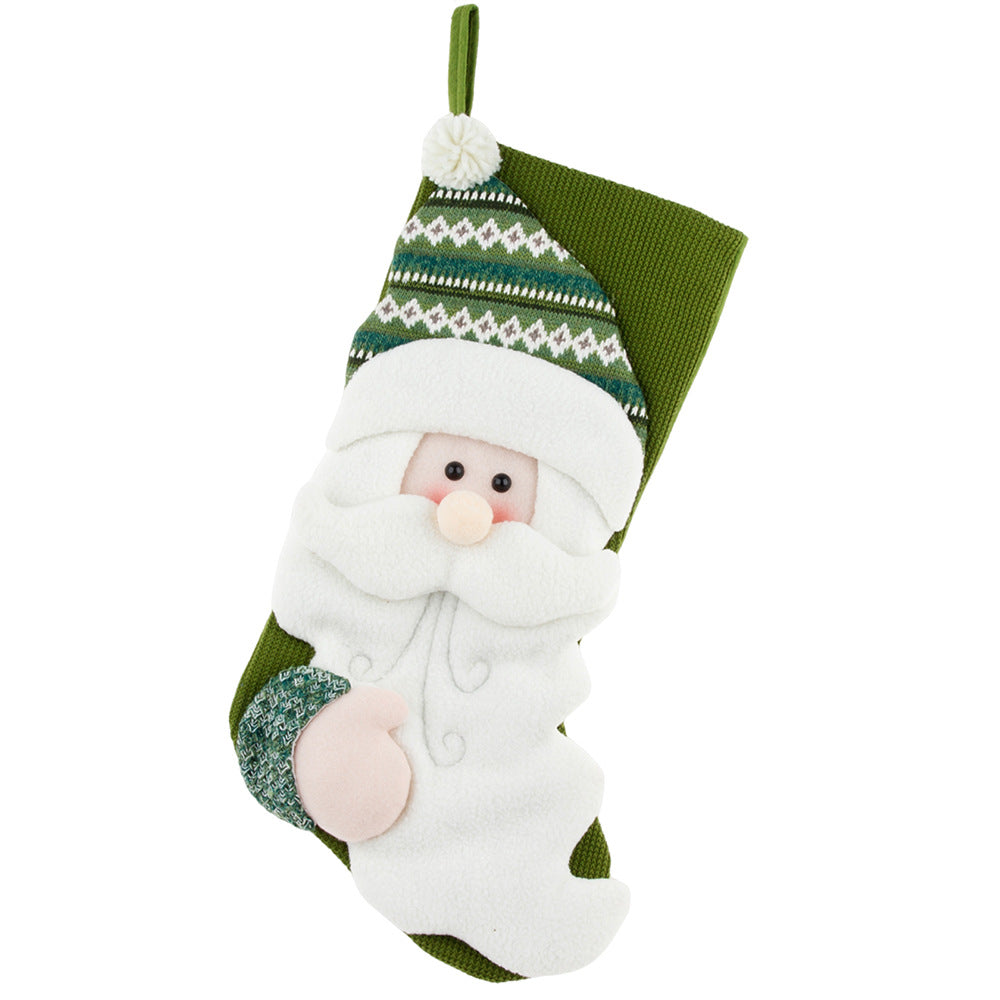 Christmas decorations, hanging decorations, candy socks, gift socks, Christmas gifts, green Christmas socks - V.I.P Digital Presence