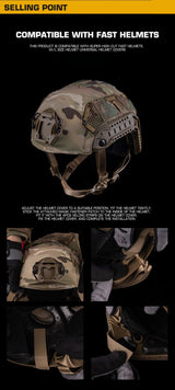 FAST SF Ultra-high Cut Camouflage Helmet Cover (Medium Size, M) - V.I.P Digital Presence