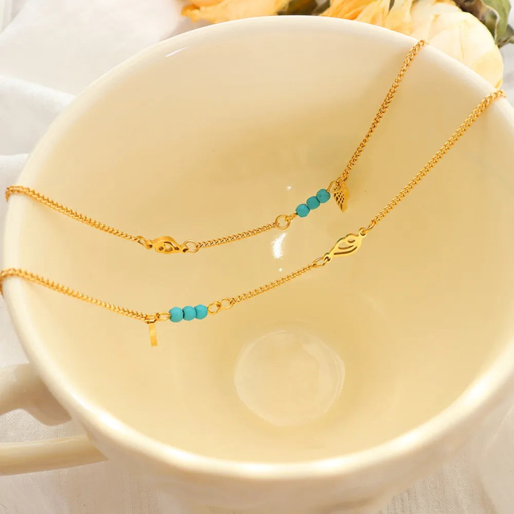 Titanium Steel Wing Shape Charm Anklet Bracelet - V.I.P Digital Presence