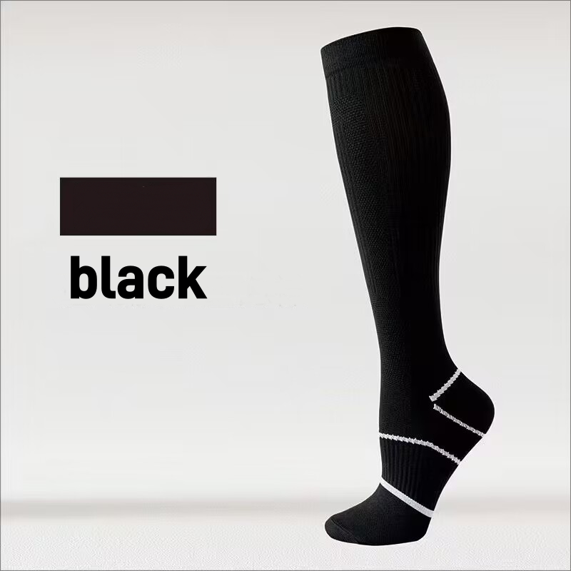 Pressure socks calf socks women's socks solid color thin mesh sweat absorbing breathable odor proof compression socks - V.I.P Digital Presence