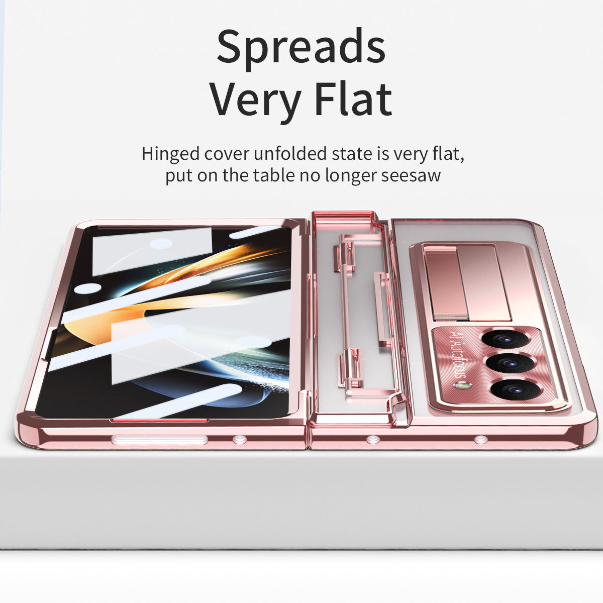 Samsung zfold 6 phone case FOLD5 flat hinge folding pen slot protective cover W23 electroplated lens film suitable - V.I.P Digital Presence