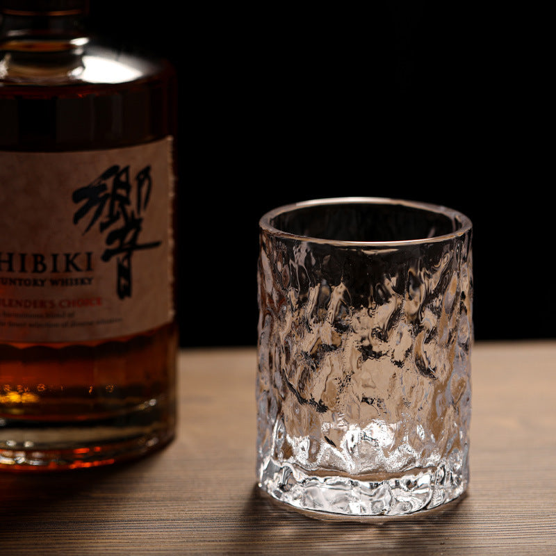 Handmade Japanese ice patterned glass hammer patterned foreign wine glass crystal glass - V.I.P Digital Presence
