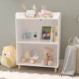 Kids 3-Tier Bookcase  Children's Book Display Bookshelf Toy Storage Cabinet Organizer for Children's Room - V.I.P Digital Presence