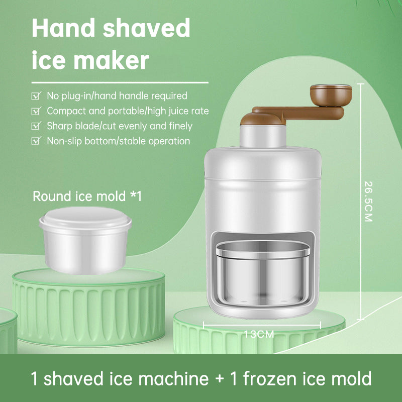 Shaved Ice Household Small Manual Ice Breaker Hand Ice Making Sand Hail Ice Breaking Magic Tool Making Continuous Sand Ice - V.I.P Digital Presence
