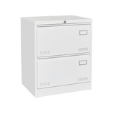 Horizontal file cabinet, 2 drawers, white file cabinet with lock, metal file cabinet with lock, 3 drawers, legal office cabinet - V.I.P Digital Presence