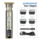 T9 Hairdresser With LCD Display Electric Hair Clipper Household Large Screen Digital Display Electric Hair Clipper Carving Oil Head Shaver Hair Clipper - V.I.P Digital Presence