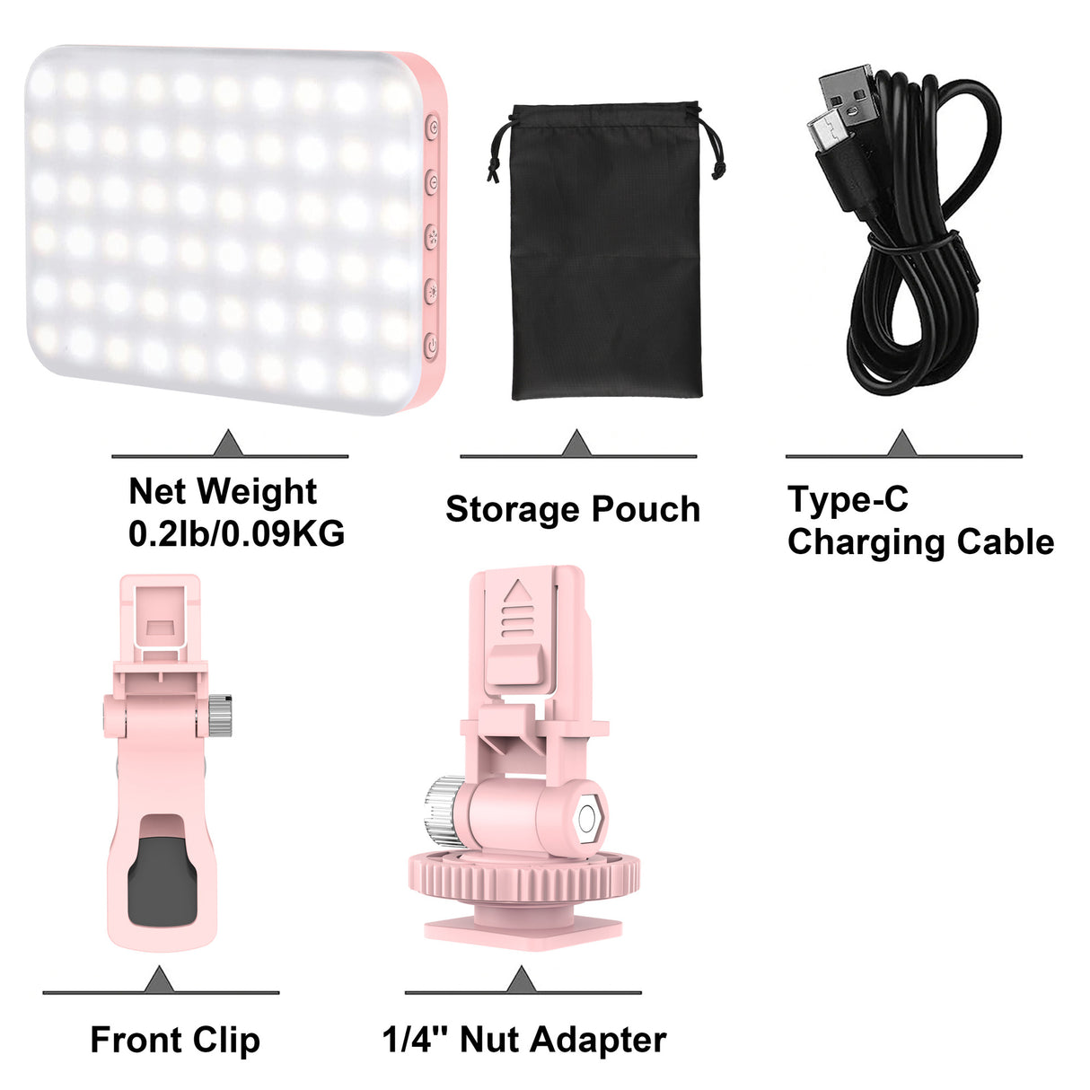 LED lights Mobile phone fill light pocket Portable vlog Tiktok live video shooting selfie night light - V.I.P Digital Presence
