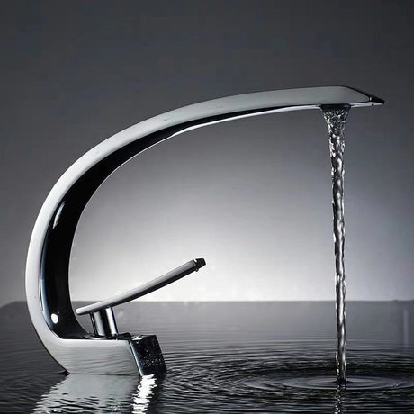 Black all copper single hole cold and hot faucet creative sink for washing hands and faces under the table - V.I.P Digital Presence