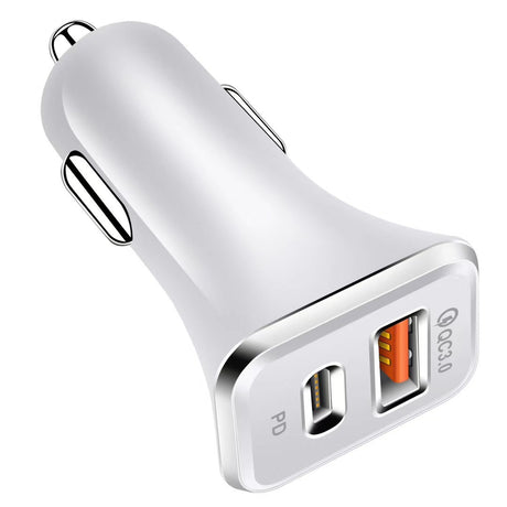 PD car charger TYPE-C fast charging car charging head CE certified 18W charger QC3.0 - V.I.P Digital Presence