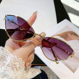 Cat Eye Sunglasses Women Trendy Vintage Vacation Designer Luxury Glasses Lentes De Sol Mujer Lunette Soleil Femme Vasos - V.I.P Digital Presence