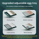 9 - 48 Egg Incubator: Automatic Egg - Turning & Humidity Monitoring. Duck Incubator with Auto - Water Ionic Waterbed - V.I.P Digital Presence