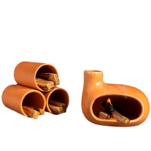 Ceramic Incense Burner with Palo Santo and Sage for Aromatherapy - V.I.P Digital Presence