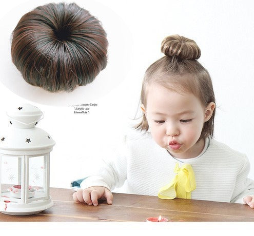 Baby Wig Pill Head Girls Pill Head Wig Package Baby Hair Clip Hair Package a Flower Hair Accessories - V.I.P Digital Presence