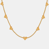 Titanium Steel Zircon Heart Necklace - V.I.P Digital Presence