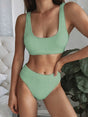 Scoop Neck Wide Strap Two-Piece Swim Set - V.I.P Digital Presence