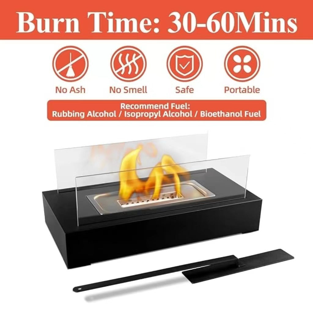 Desktop alcohol fireplace indoor metal fireplace rectangular portable real fire fireplace outdoor fireplace - V.I.P Digital Presence