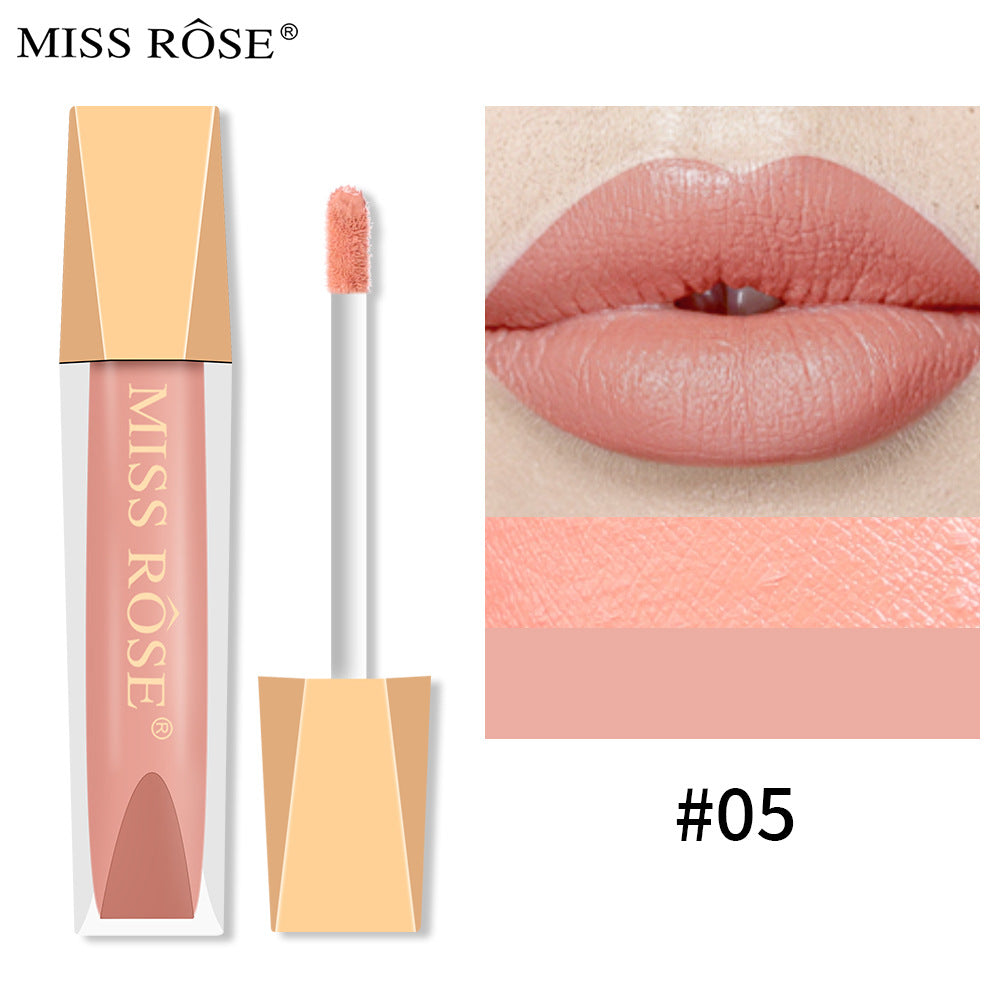 Matte Lip Gloss Liquid Pearlescent Lip Gloss Non Fading Non Stick Cup Velvet Lip Glaze Lipstick - V.I.P Digital Presence