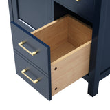 30-Inch Blue Bathroom Vanity with Ceramic Sink and Ample Storage - Ideal Choice for Small Bathrooms - V.I.P Digital Presence