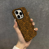 Sexy leopard print Apple 15 phone case IP16 anti drop protective case 2-in-1 film case Apple 13pro - V.I.P Digital Presence