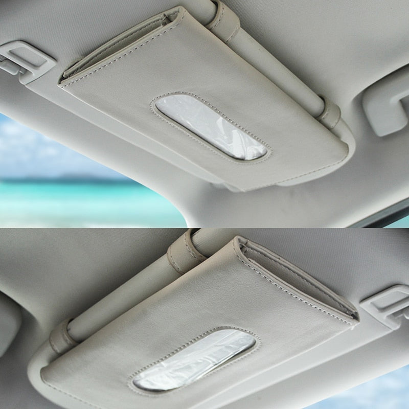 1 Pcs Car Tissue Box Towel Sets Car Sun Visor Tissue Box Holder Auto Interior Storage Decoration for BMW Car Accessories - V.I.P Digital Presence