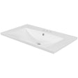 30" Single Bathroom Vanity Top with White Basin, 3-Faucet Holes, Ceramic, White - V.I.P Digital Presence