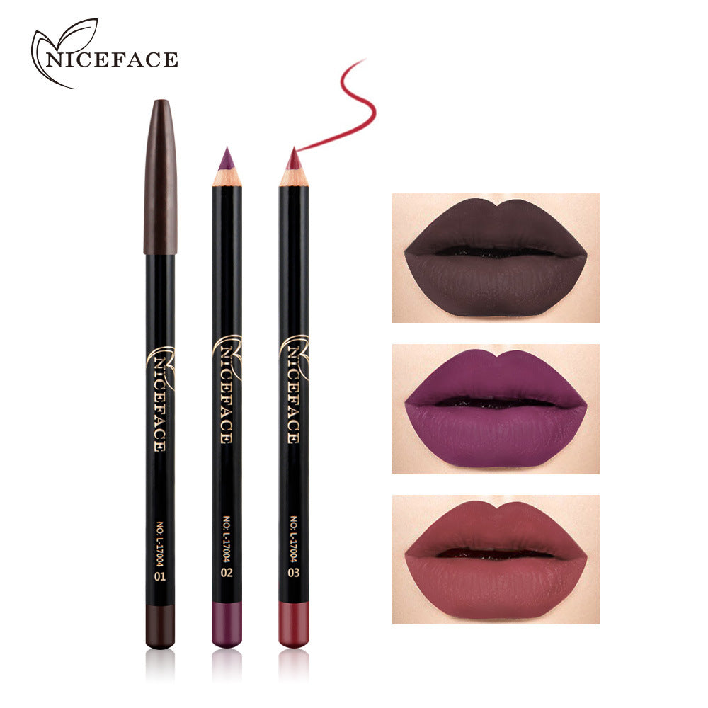 NICEFACE Nude Color Lip Pencil 12 Color Waterproof Lip Liner Nude Color Lip Pencil - V.I.P Digital Presence