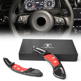 Real Carbon Fiber Car Steering Wheel Shift Paddle For Volkswagen VW Golf 7 GTI MK7 R 2015-17 Sagitar GLI 2016-17 POLO GTi 15-17 - V.I.P Digital Presence