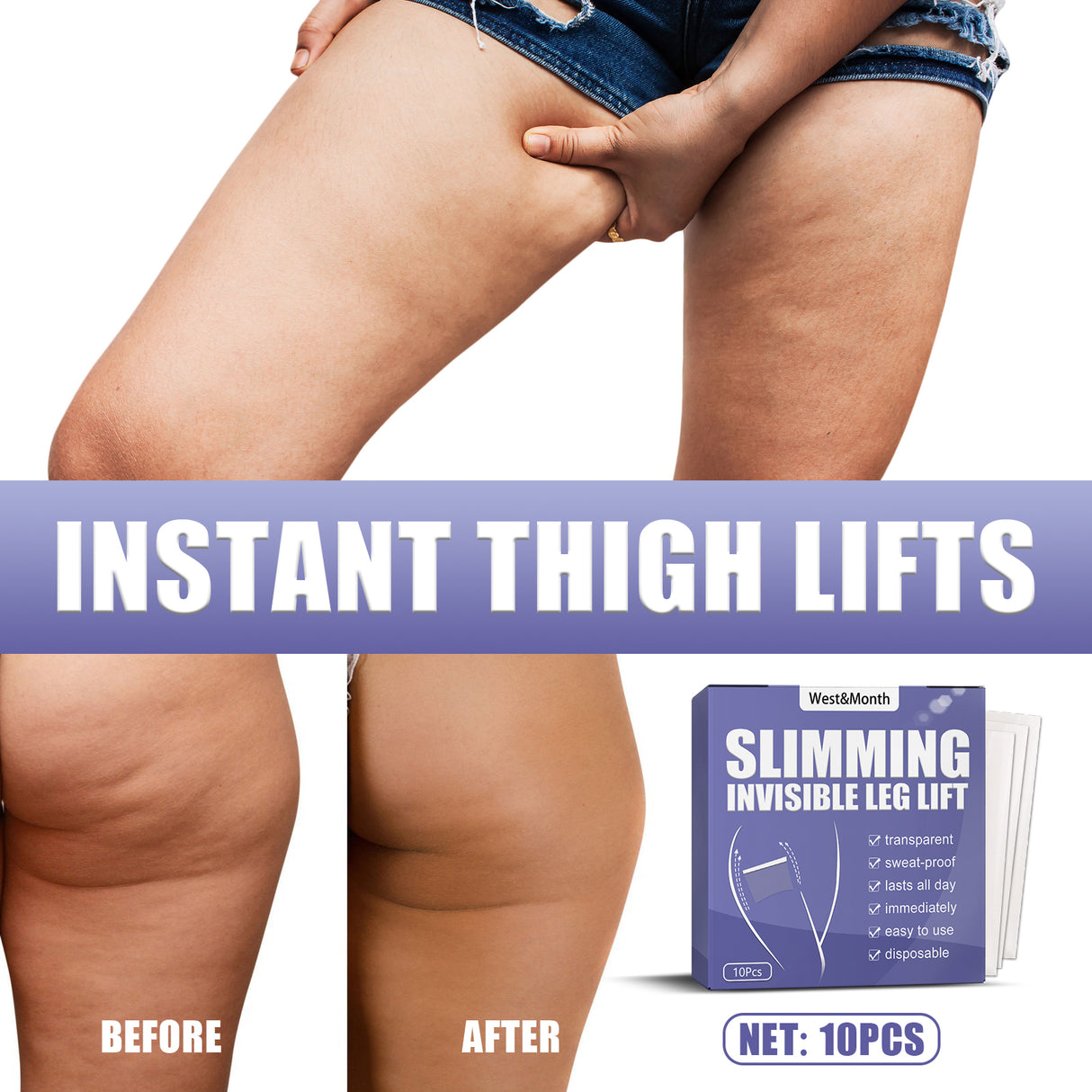 Slimming Invisible Leg Lift, Shape Legs Stick Slimming Stick For Lazy Thighs Tighten Lift Stick - V.I.P Digital Presence