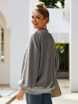 Casual round neck long sleeved velvet shirt women's top velvet shirt - V.I.P Digital Presence