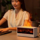 3D simulation fireplace flame aromatherapy machine big spray home desktop simulation charcoal fireplace humidifier - V.I.P Digital Presence