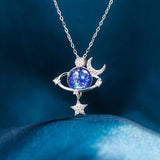 Starry Sky Global Moon Star Set Zircon Necklace Women's Fashion Clavicle Chain - V.I.P Digital Presence