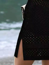 Openwork Scoop Neck Cover Up - V.I.P Digital Presence