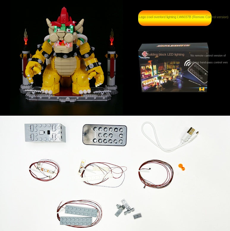 DIY building block lighting suitable for LEGO 71411 powerful Cool King building block assembly LED remote control lighting - V.I.P Digital Presence