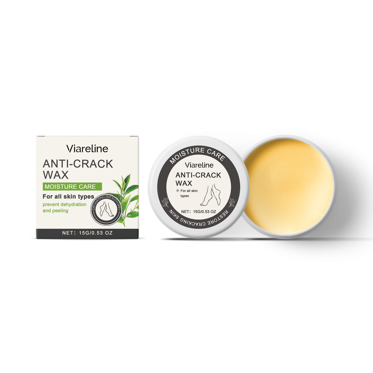 Cera para el cuidado de los pies: exfolia, previene la sequedad, hidrata y deja la piel de los pies suave y tierna.