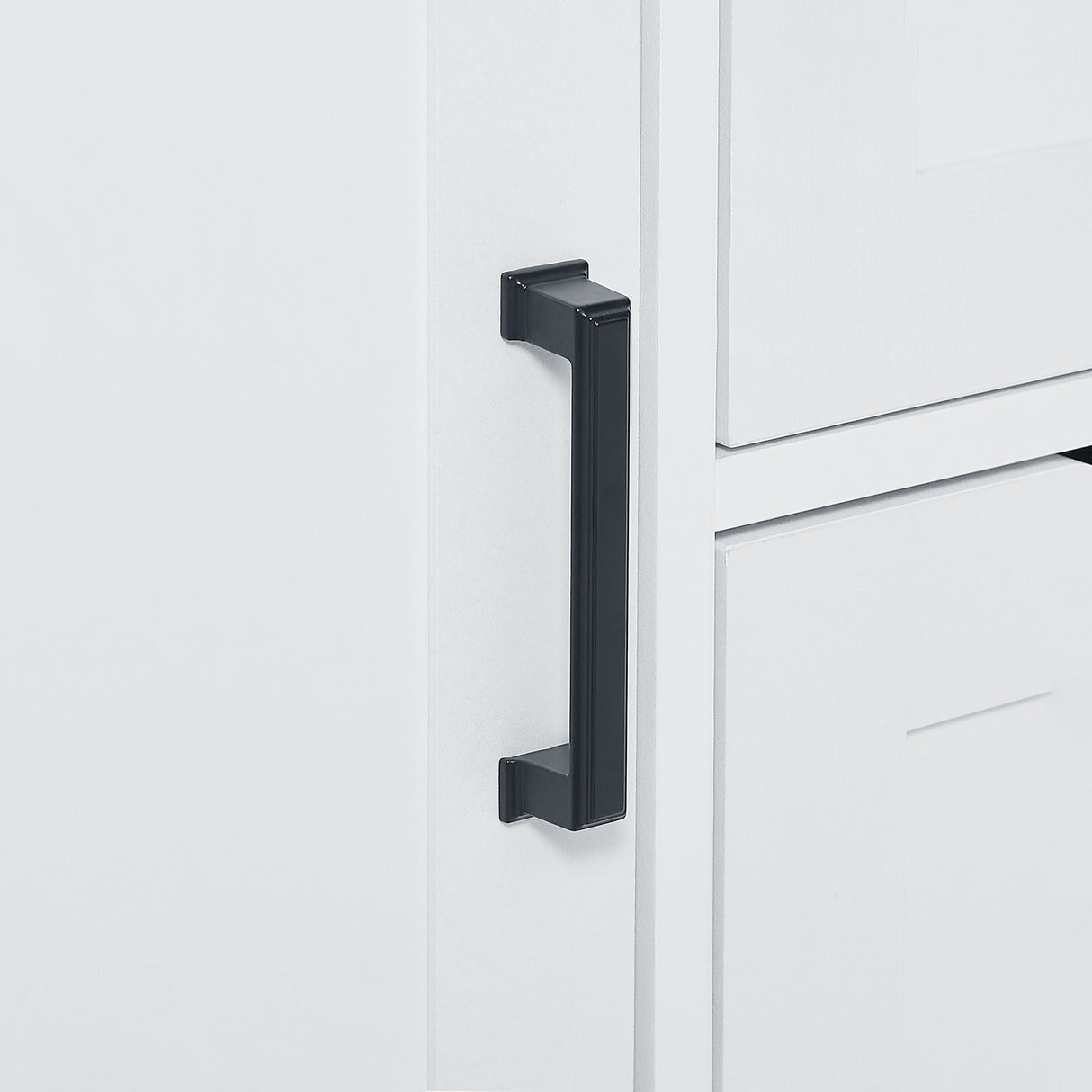 Bathroom storage cabinet with doors and drawers, multiple storage spaces, independent, open adjustable shelves, white - V.I.P Digital Presence