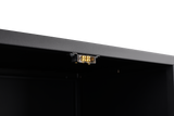 Office furniture Copier Cabinet black 2 door steel copier stand mobile pedestal file Printer Stand - V.I.P Digital Presence