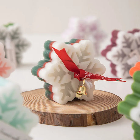 New Christmas Snowflake Aromatherapy Candle Hand-Made Romantic Atmosphere Creative Home Desktop Decorations With Gifts Ornaments - V.I.P Digital Presence