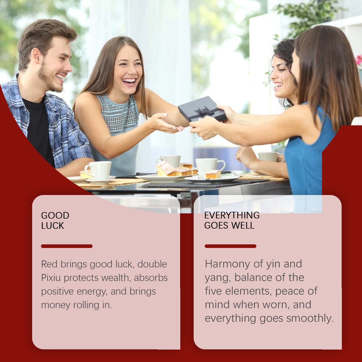 Red Double Pixiu Hand String Design Sense Bracelet Men And Women Universal Couple Hand Ornaments Portable Daily Gifts - V.I.P Digital Presence