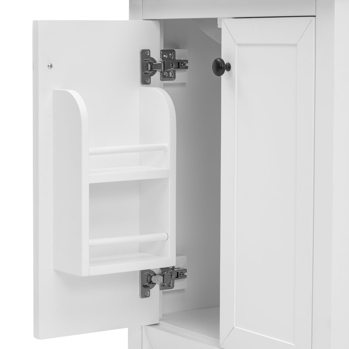 24" Bathroom Vanity with Sink, Bathroom Vanity Cabinet with One Drawer and Doors, Solid Wood and MDF, White - V.I.P Digital Presence