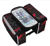 Bicycle Bag Mountain Bike Front Beam Bag Touch Screen Mobile Phone Bag Big Saddle Bag Frame Tube Bag Riding Equipment