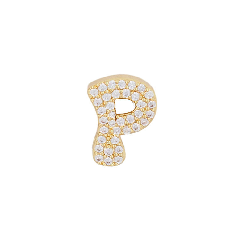 Fashion English 26 letter single pendant gold DIY bracelet necklace accessories - V.I.P Digital Presence