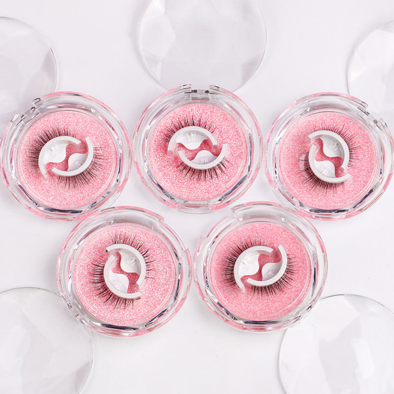 A Pair Of Glue-Free Self-Adhesive Eyelashes Reusable Double Glue Strips Natural Slender Cross Simulation False Eyelashes - V.I.P Digital Presence