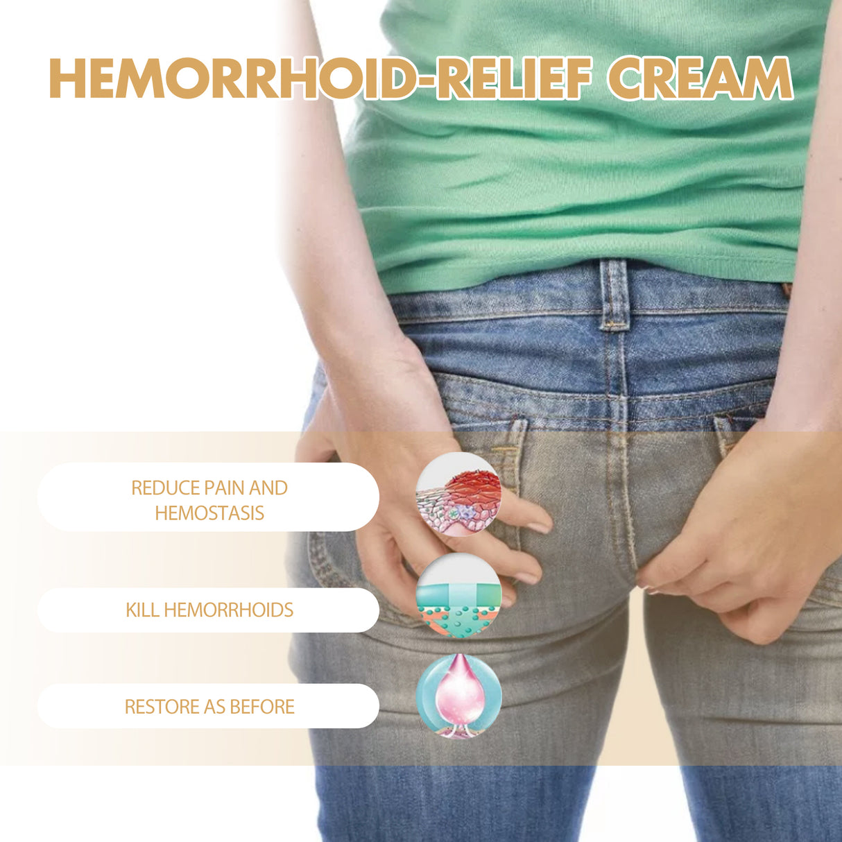 Hemorrhoid-Relef Cream, Relieve Itching Discomfort Repair Internal And External Mixed Nevus Anus Soothes Meat Ball Swelling - V.I.P Digital Presence