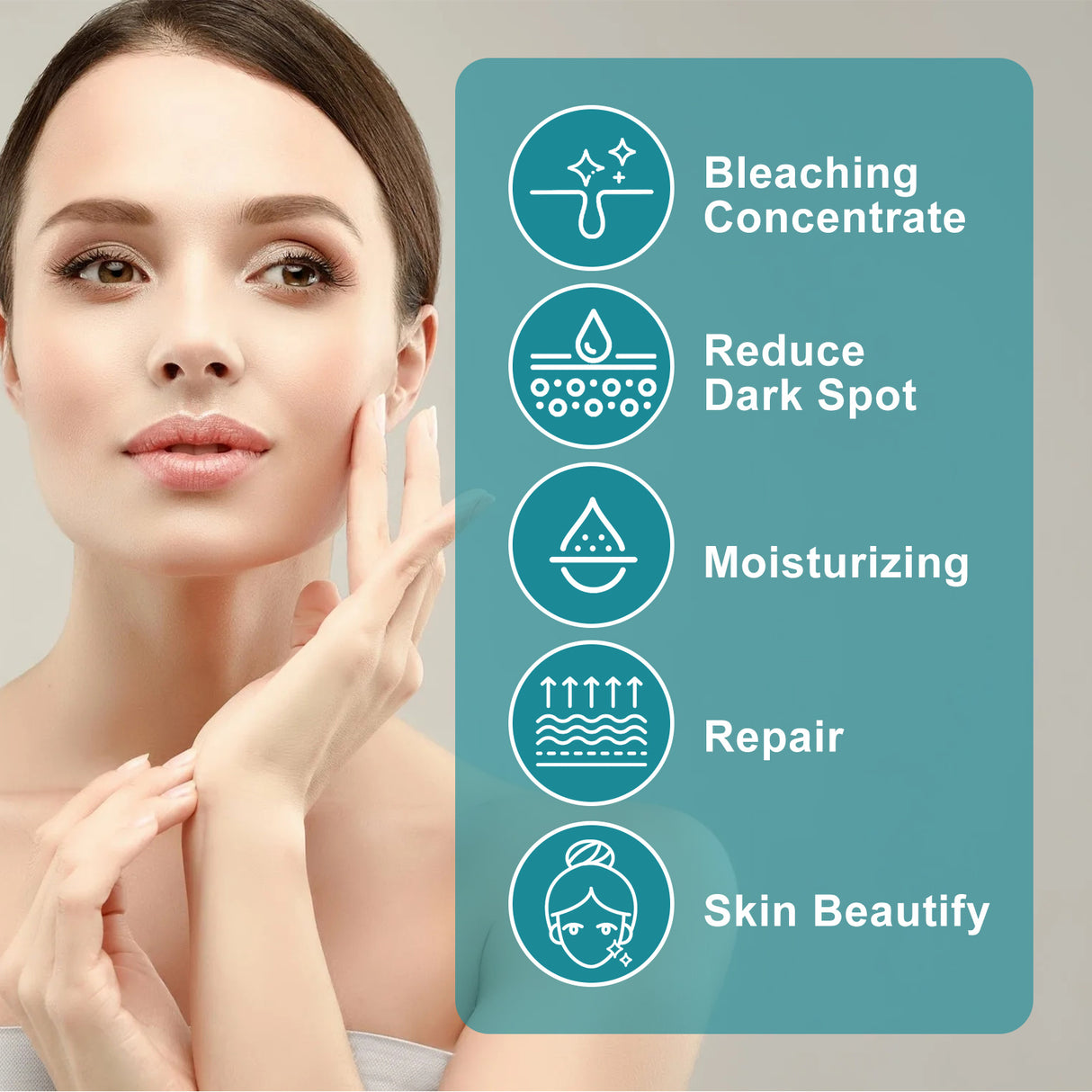 Crema blanqueadora para manchas que hidrata y humecta la piel para aclarar las manchas, crema de belleza para blanquear, iluminar y rejuvenecer la piel.