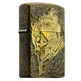 ZORRO Zorro brass side skull kerosene lighter - V.I.P Digital Presence