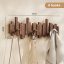 Coat Racks Wall Hanging Wall Entry Door Porch Hanging Scarf Coat Rack Perforated Solid Wood Creative Piano Keys Clothes Hook - V.I.P Digital Presence